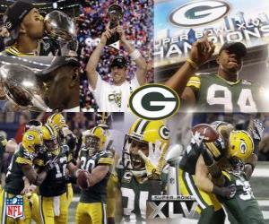 пазл Green Bay Packers отмечают свой Super Bowl 2011 выиграть